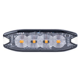 LED advarselslampe med 4 LED set forfra