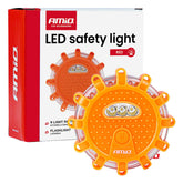 LED-advarselslampe med magnet og krog