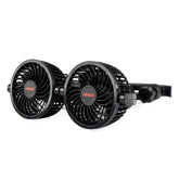 12V bilventilator til nakkestøtte med to propelblade