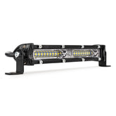 Slim LED-arbejdslygte på 18 cm med spotlys