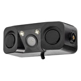 Sort HD-602 bakkamera med LED og parkeringssensor