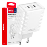 USB-C vægoplader med 35 W og to porte