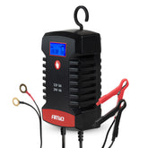 Digital batterilader 12/24 V med maksimal ladestrøm på 8 A