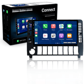 Audi 100 (C3) - 9" Radio m. Apple CarPlay og Android Auto
