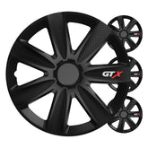 GTX navkapsler i sort carbon til 15 tommer stålfælge