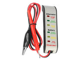 Batteri- og generatortester 12V med krokodilleklemme og probe