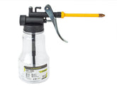 Transparent oliekande 270 ml med præcis dispenser og stift rør