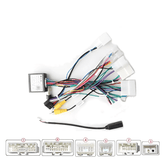 Radiokabel til Toyota m. Canbus og org. kamera med ledningsnet og stik, kompatibel med bilmediesystemer.