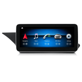 Mercedes-Benz E-klasse Coupé - 10,25" Radio m. Apple CarPlay og Android Auto skærm med navigation og medier.
