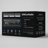 Connect 1-DIN Bilradio med Bluetooth 5.0, FM, USB, AUX & Håndfri