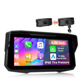 6,86” motorcykel skærm med CarPlay, Android Auto, AirPlay og TPMS