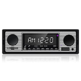 1 DIN Bilradio med Bluetooth, USB & Retro Design