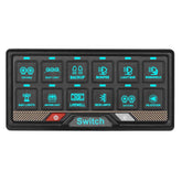 RGB 12-knappers Panel med Touchbetjening – 12V/24V Styrepanel