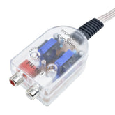 2-Kanals High to Low Converter – RCA Line Output Adapter til Bilradio