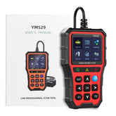 OBD2 Fejlkodelæser YM529 – Diagnosetester med Bluetooth og Farveskærm