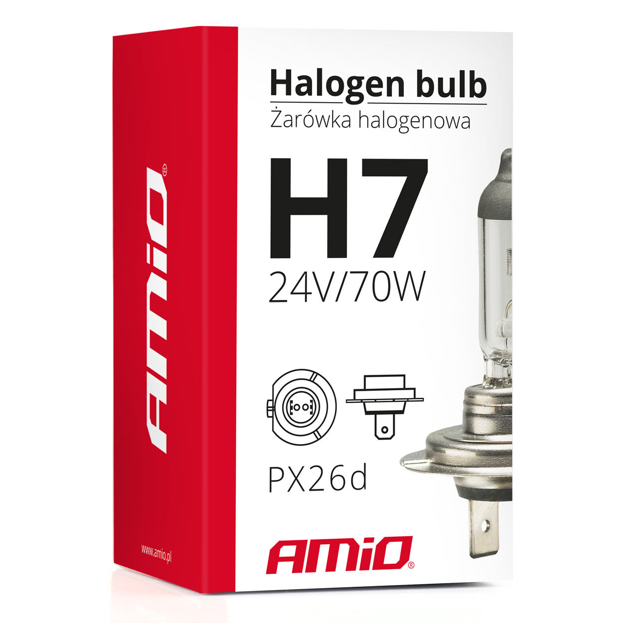 Halogenpære H7 med E8-godkendelse