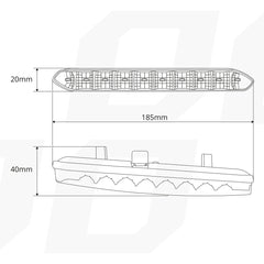 DRL 810 kørelys med LED-række