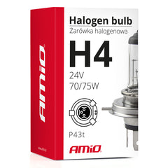H4-halogenpære 24 V med UV-filter