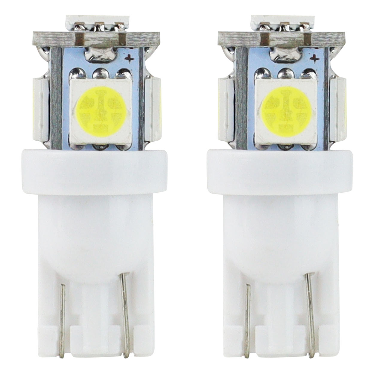 LED-pære T10 W5W med 5 SMD 5050-dioder