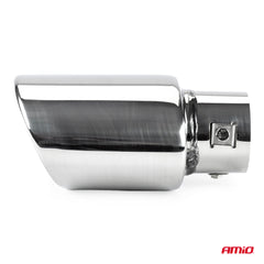 Udstødningsrørspids i rustfrit stål set fra siden