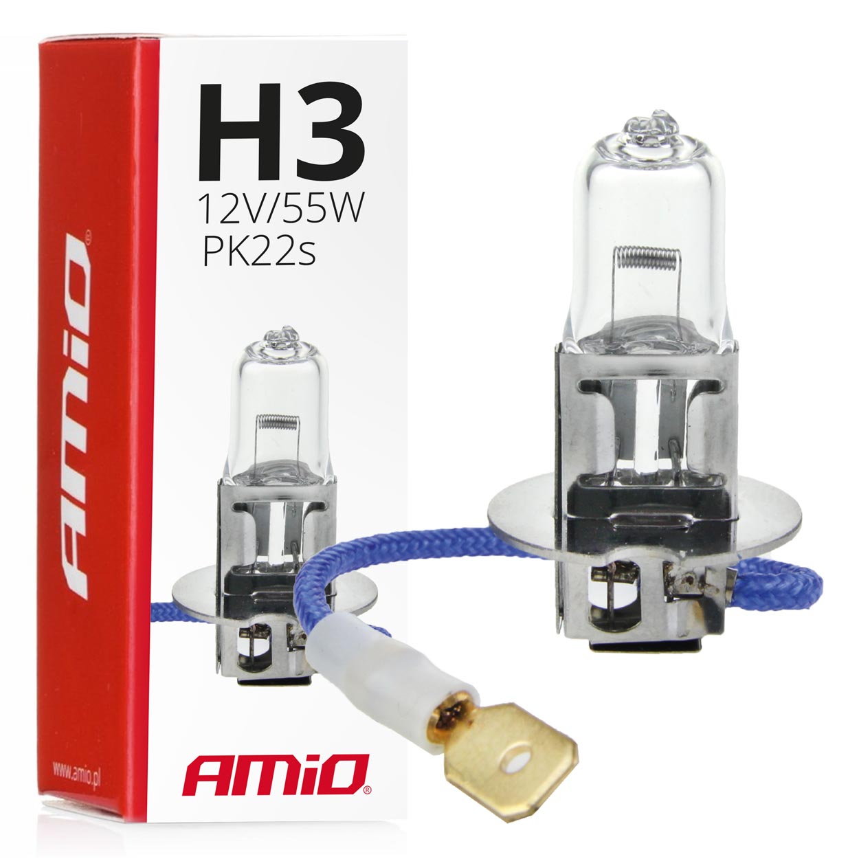 Clear halogenpære H3 12 V 55 W til tågelygte