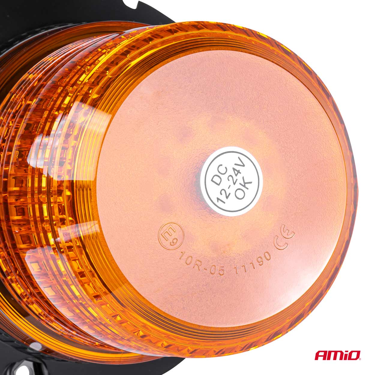 LED-advarselslampe set fra siden
