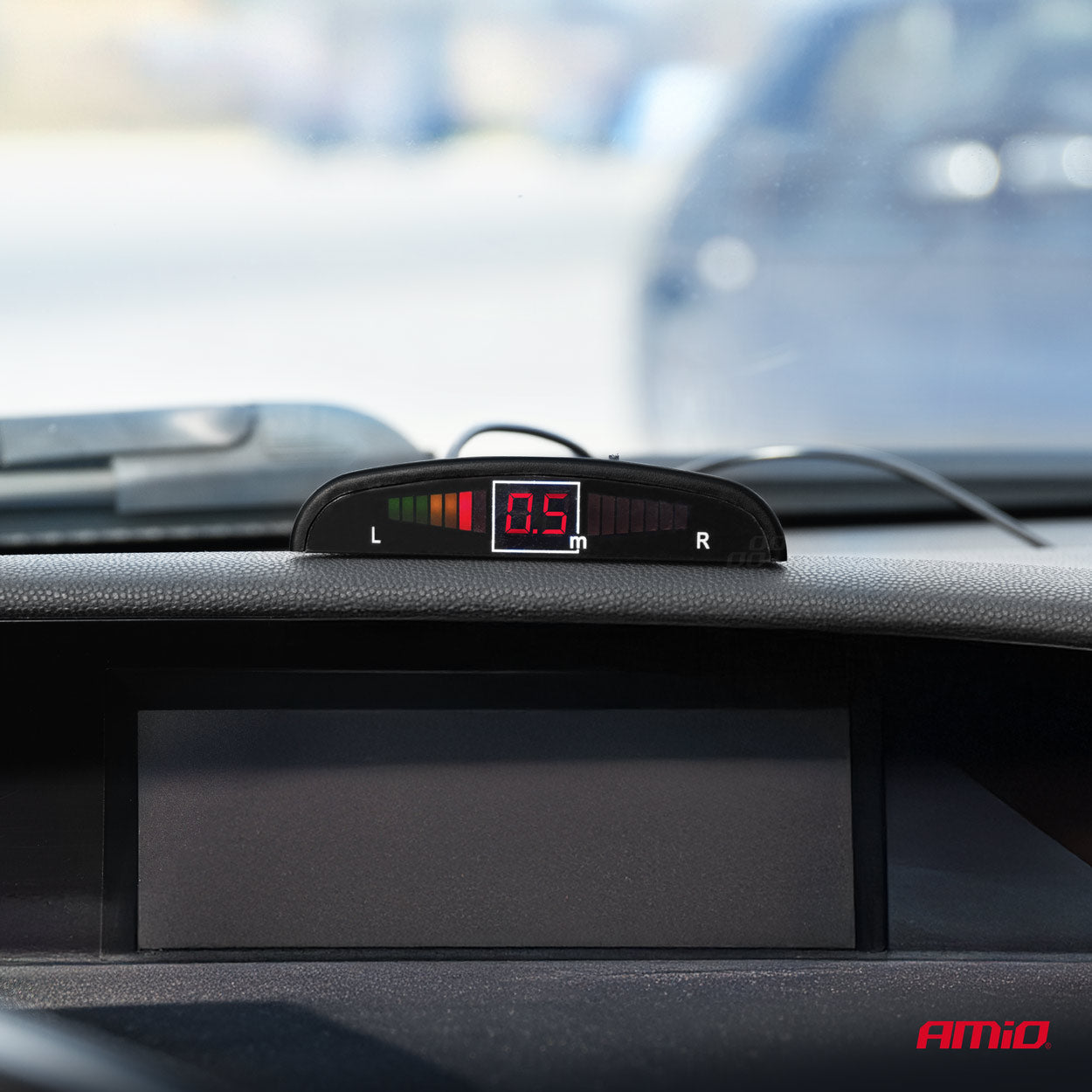 LED-display til parkeringsassistent med indbygget summer