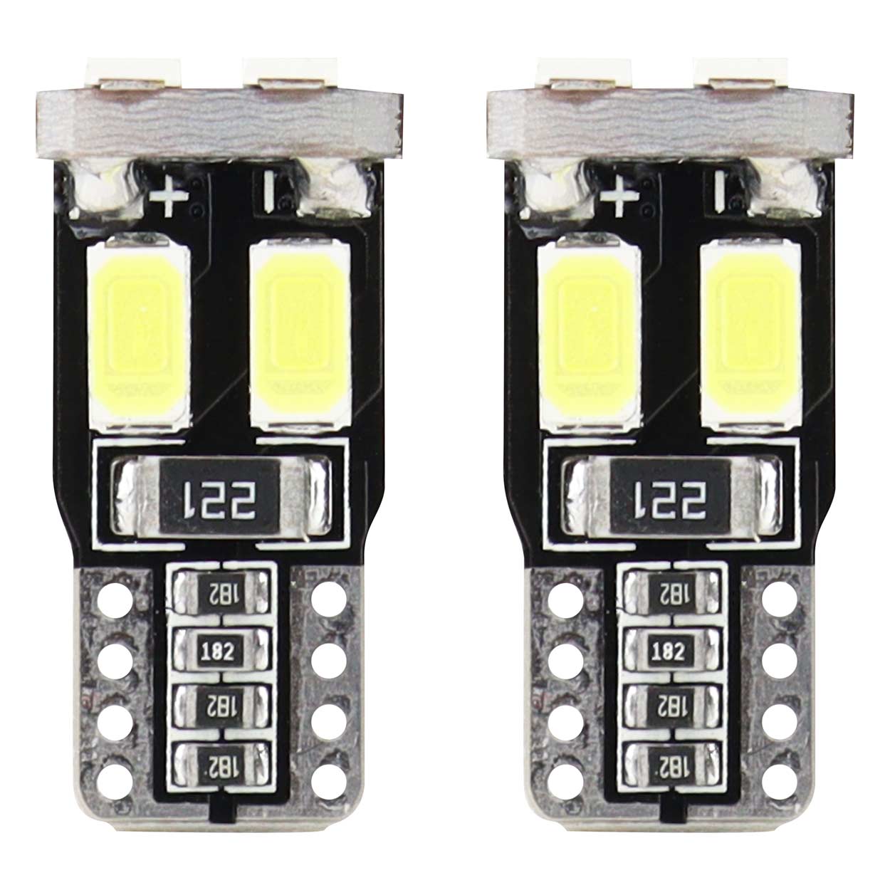 LED pære T10 W5W CANBUS med 6 SMD 5730-dioder