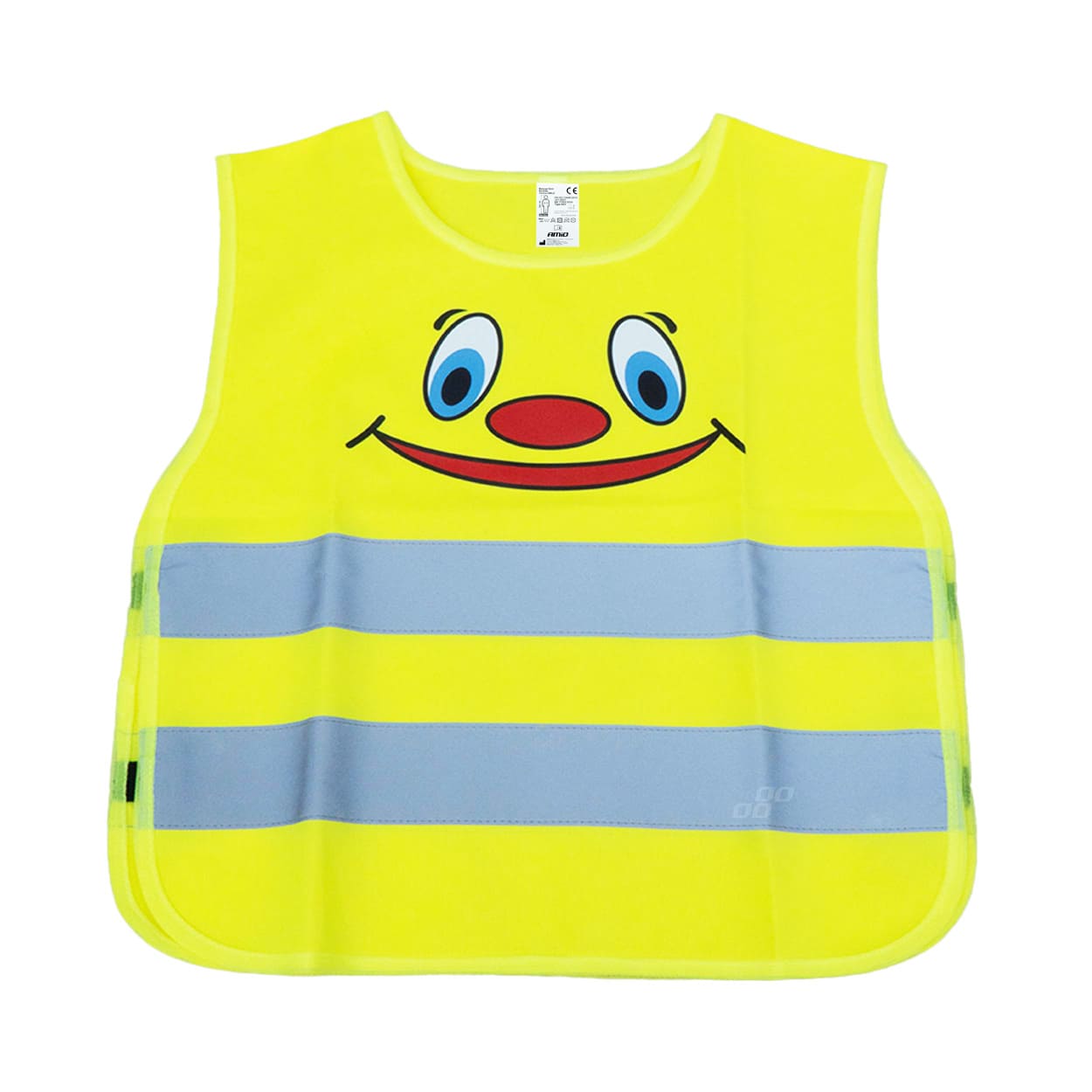 Gul sikkerhedsvest til børn med refleksstriber