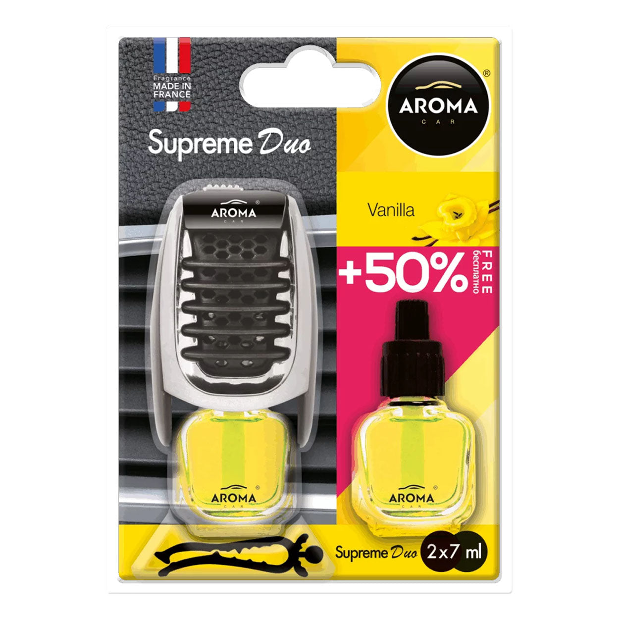 Aroma Car Supreme Duo Vanilia bilduft til bilens luftventil