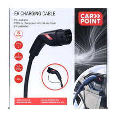 Carpoint ladekabel til elbiler Type 2 til 2, 32 A, 3-faset, 6 meter