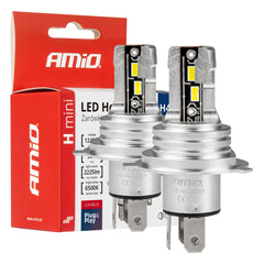 LED-pærer H4/H19 med 6500K hvidt lys