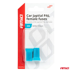 JAPVAL PAL female mini-sikringer med 17 mm dimension