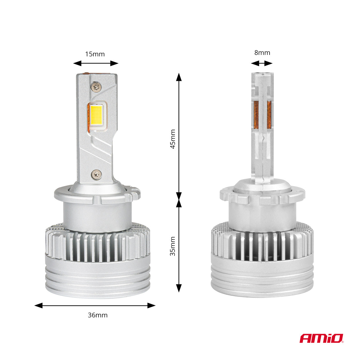 LED-pærer D4S og D4R med 6000K lys