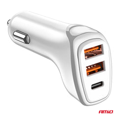USB-biloplader til bilens 12-24 V strømudtag