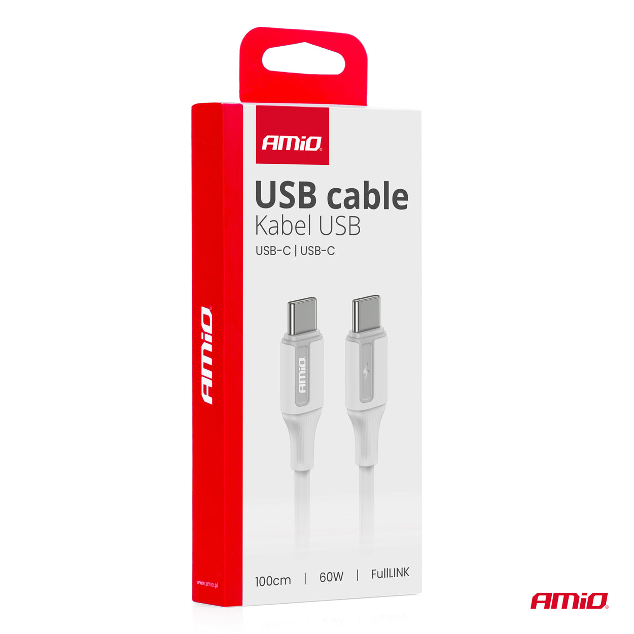 USB-C til USB-C-ladekabel på 100 cm