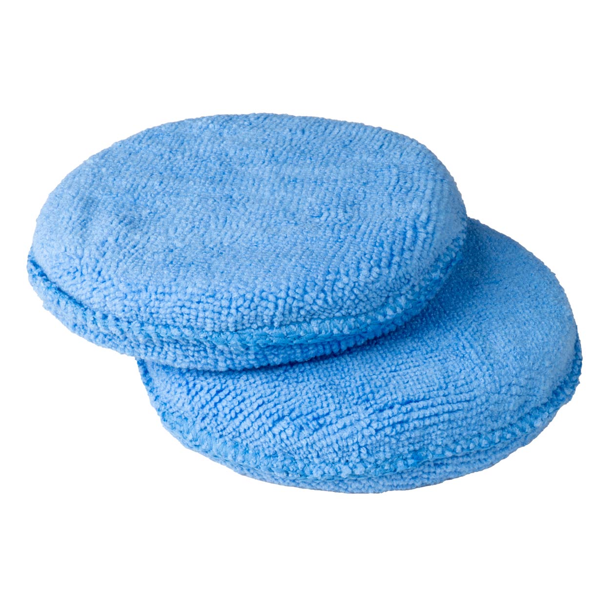 Runde mikrofiber polerpads til bilpleje, sæt med 2 stk.