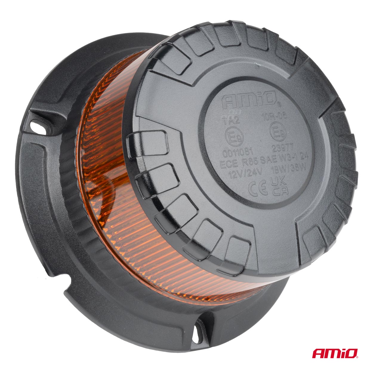 LED advarselslampe W28B set fra siden