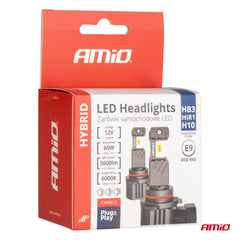 LED-pærer HB3 HIR1 H10 med 6000K lys