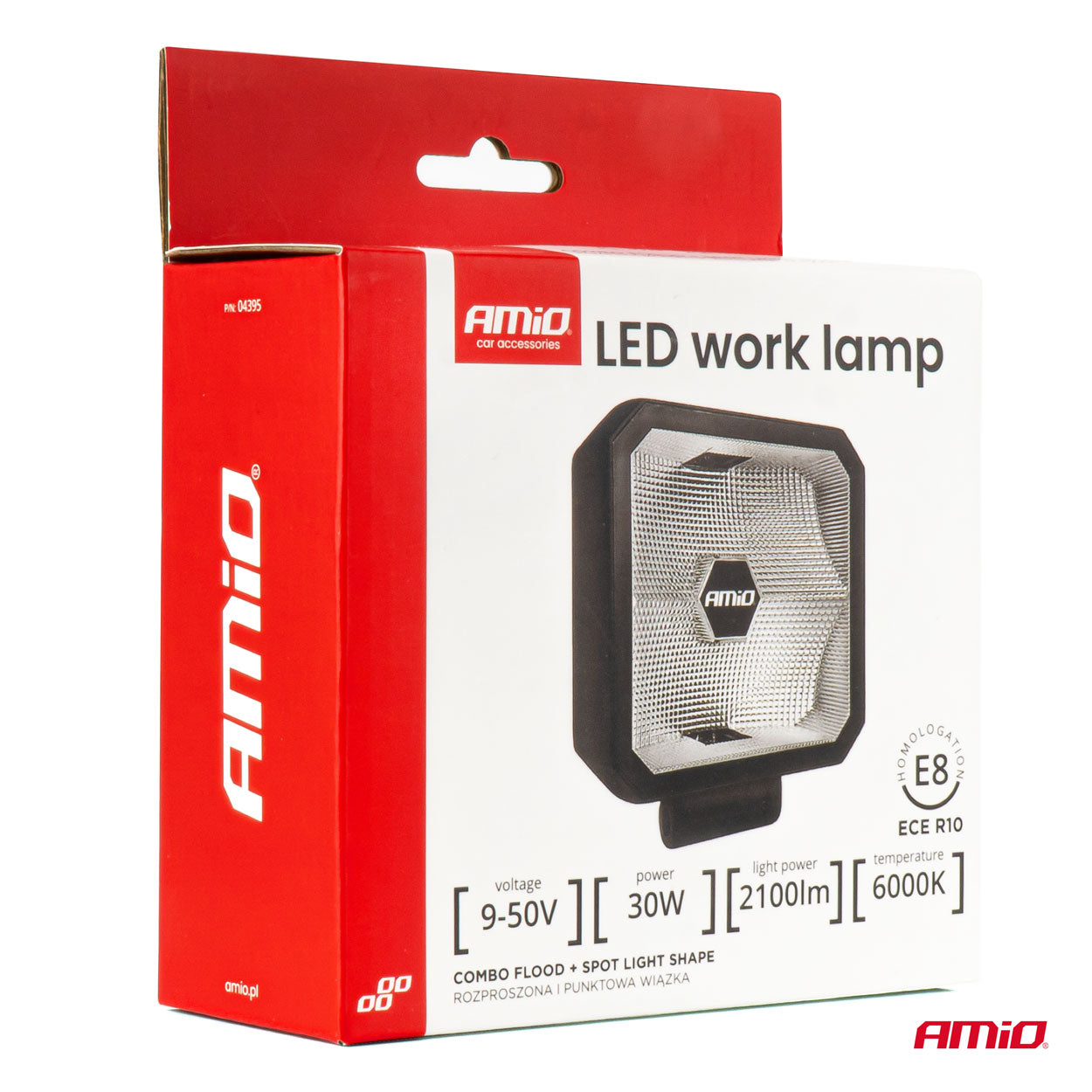 Robust LED arbejdslygte med COMBO-belysning