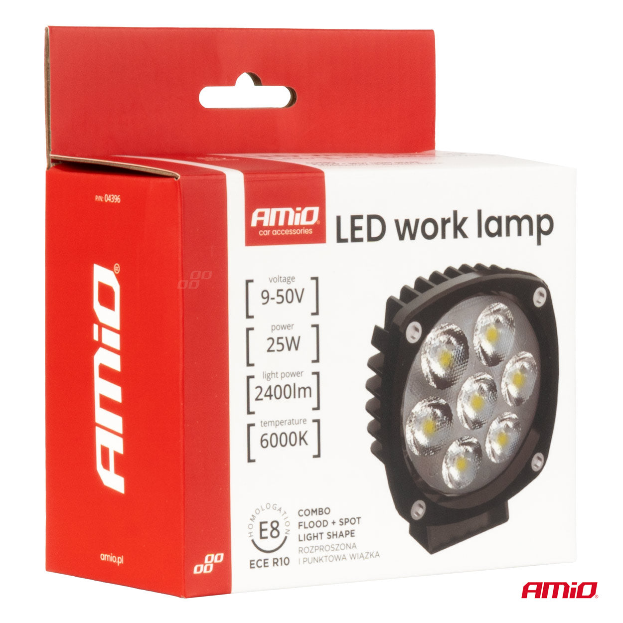 LED arbejdslygte 25W til 9-50 V installationer