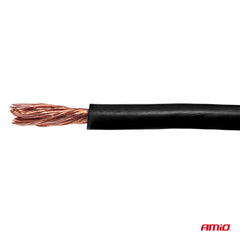 Sort CCA kabel med 1 x 1 mm² tværsnit