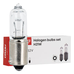 Sæt med H21W-halogenpærer med BAY9s-fatning