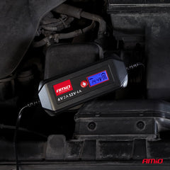 Digital 4 A batterilader til 6 V og 12 V batterier