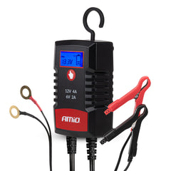 Digital batterioplader PRO HOOK til 6 og 12 V batterier