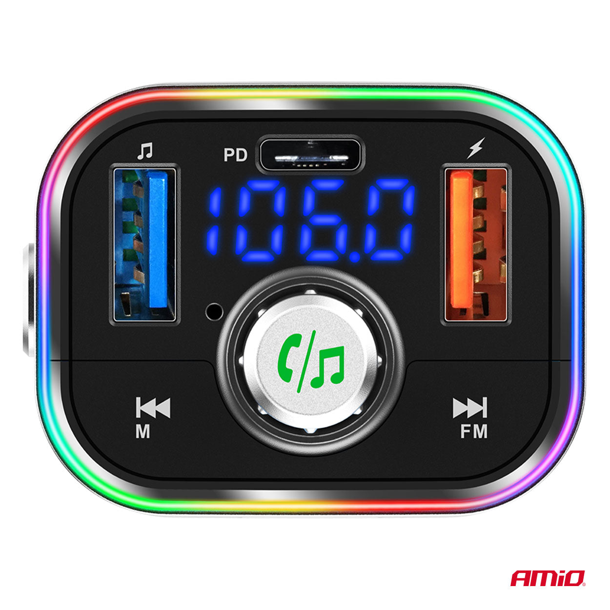 FM-sender til bilradio med 87,5-108 MHz transmission