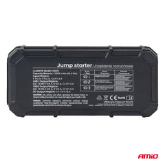 Bærbar 12 V jump starter med USB-opladning