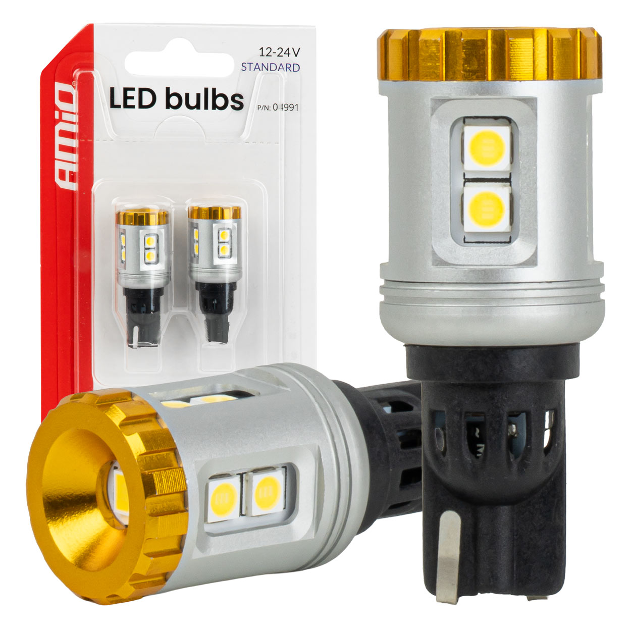 T15 LED-pære med 9 SMD 3030-LED'er og hvidt lys