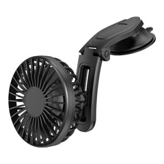 Carpoint-blæser med sugekop til instrumentbræt, USB-A, Ø 10,5 cm, 5 V