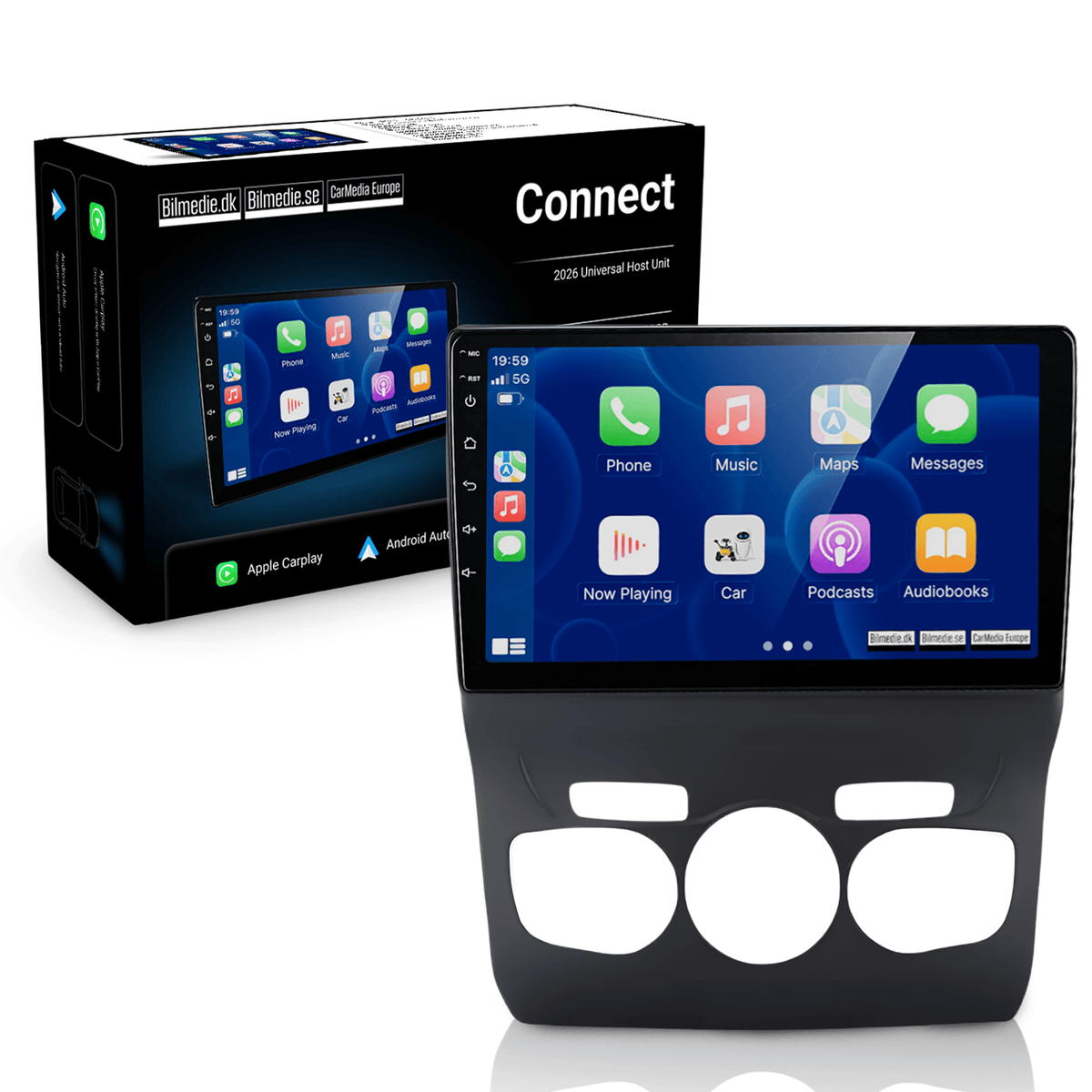 Apple CarPlay & Android Auto Radio til Citroën C4 2013–2017 (10,1")